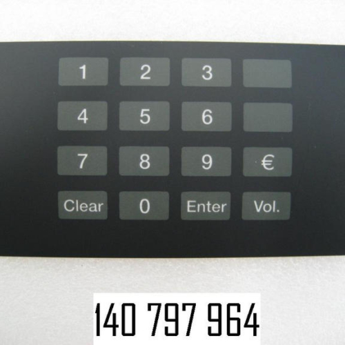 140797964 - ADH. FILM FOR 10ER KEYBOARD EURO/ENGLISCH STANDARD SK700